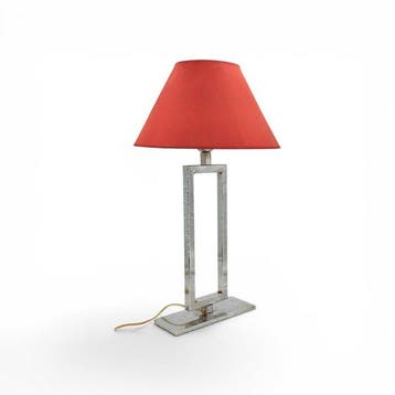 Lamp - Geometrische structuur - Staal - Stijl Lumica, Nieuw