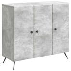 vidaXL Dressoir Betongrijs 89 x 34,5 x 80 cm Bewerkt hout, Verzenden