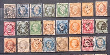 Frankrijk 1849/1900 - Frankrijk: lot van klassieke Cérès,, Gestempeld