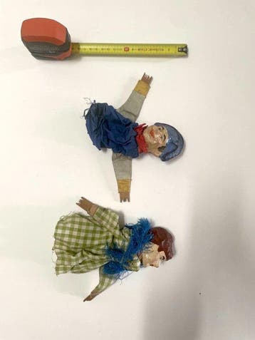 Figuur - 2 puppets: Characters from the Théâtre Guignol –