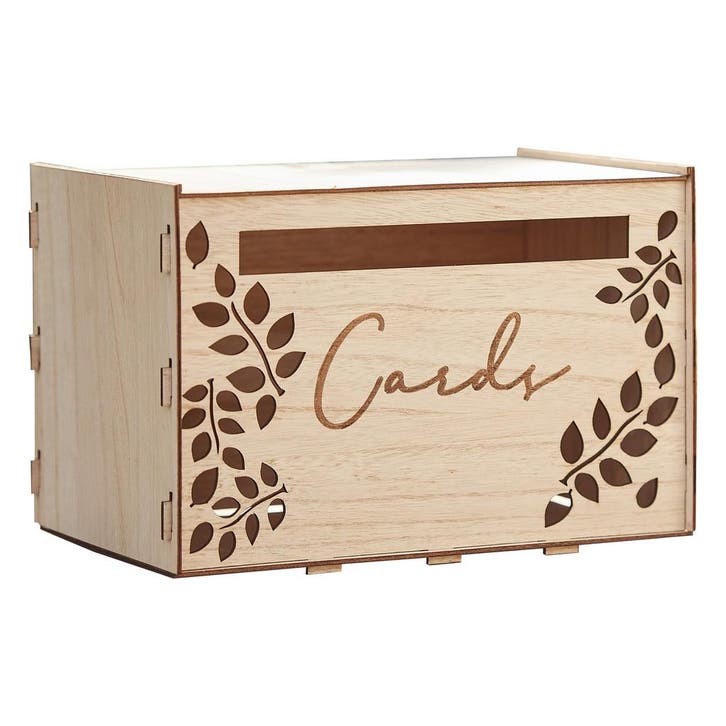 Kaarten Box Hout 30cm, Hobby & Loisirs créatifs, Articles de fête, Envoi