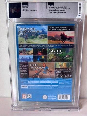 Nintendo - Wii u - WATA Graded 9.6A+ Zelda; Breath of the, Games en Spelcomputers, Nieuw