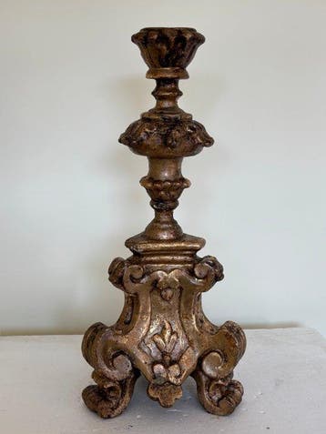 Chandelier - Bois - Candélabre - 48 cm, Antiquités & Art
