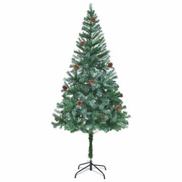 vidaXL Kunstkerstboom met dennenappels 180 cm, Verzenden, Nieuw