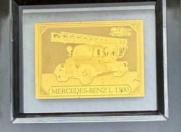 Tchad. 3000 Francs Mercedez Benz & Mobilkran , 2 x 1/1000 Oz