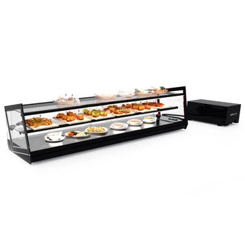 Tapasvitrine | KUBE | Zwart | +2°C/+6°C | Statisch | 2, Verzenden