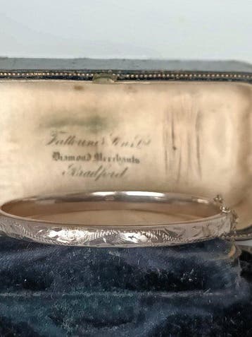 Sans prix de réserve - Bracelet Argent - Antiquité de, Handtassen en Accessoires, Antieke sieraden