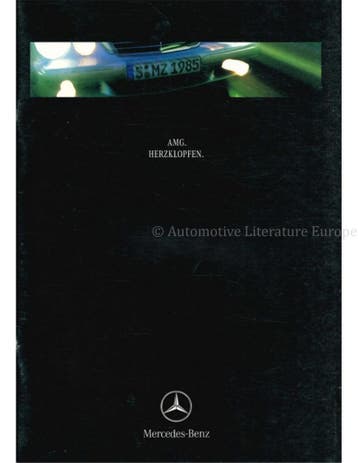 1999 MERCEDES BENZ AMG PROGRAMMA BROCHURE DUITS, Nieuw