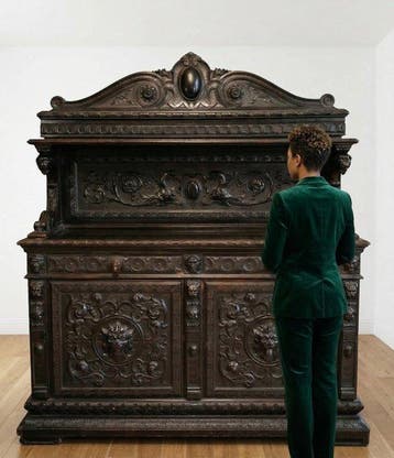 Credenza - Hout - Antica Piattaia Rinascimentale