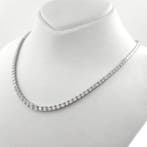 Halsketting - 14 karaat Witgoud - 5.26ct. tw. Diamant, Nieuw