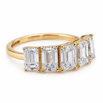 Zonder minimumprijs - Ring - 14 karaat Geel goud - 3.15ct.