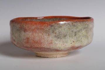 Raku Ware Akaraku (Red Raku) - by  Enzan - Bol à thé -