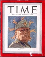 Cover Time Magazine1945 met Benito Mussolini (lijst optie), Verzenden, Foto of Poster