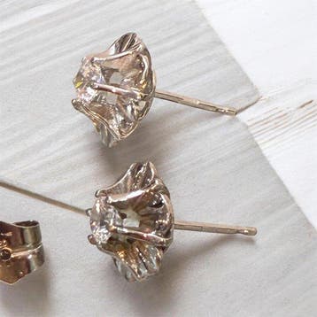 Oorbellen - 18 karaat Witgoud - 0.97ct. tw. Diamant, Nieuw