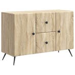 vidaXL Dressoir met lade Sonoma Eiken 89 x 34,5 x 60 cm, Verzenden