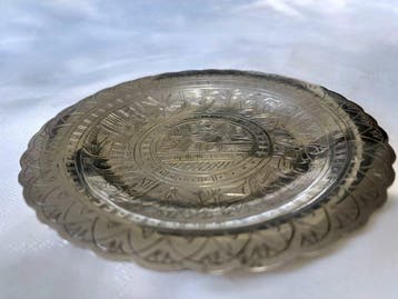 Bord - .800 zilver - Faraonische heropleving, Antiek en Kunst