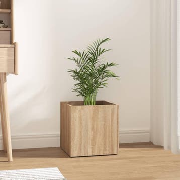 vidaXL Plantenbak 40x40x40 cm bewerkt hout sonoma eiken, Verzenden, Nieuw