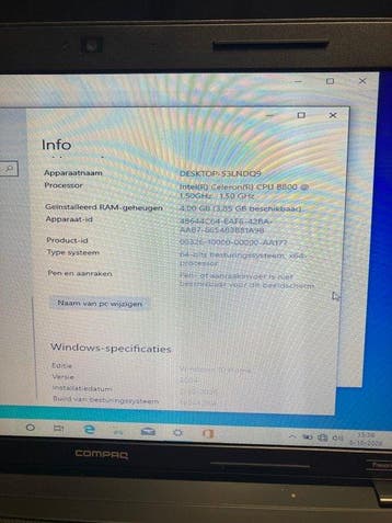 Compaq Presario CQ57 with 4gb ,celeron B800 ,1,5ghz ,500gb