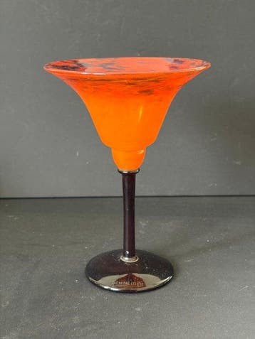 Charles Schneider( 1881/1953) - Vase - Coupe bijoux - Verre