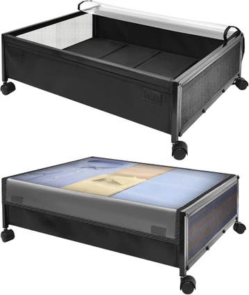 Metalen Opbergboxen (2st) op wielen - Retour deal - 29% k..., 40 tot 60 cm, 50 tot 75 cm, Opvouwbaar, Verzenden
