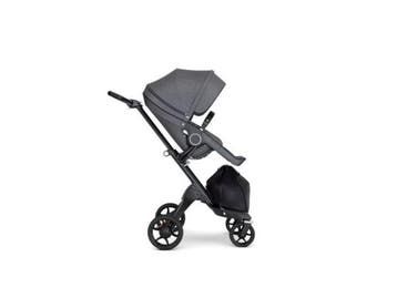 Veiling - Stokke XPLORY Black Melange BLK Hdl - Luxe kinderw