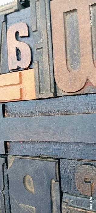 Blocs dimpression - Lot XXL de caractères typographiques