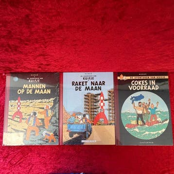Kuifje - Raket naar de maan en 2 andere - 3 Album, Boeken, Stripverhalen, Nieuw