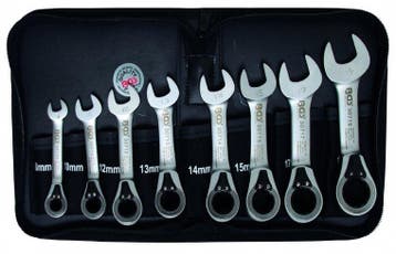 Bgs Technic Ratel Ring-steek sleutel set, omschakelbaar, 8-1, Verzenden, Nieuw