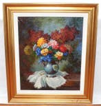 Ramón Cruz (XX) - Estallido floral, Antiek en Kunst, Kunst | Schilderijen | Klassiek