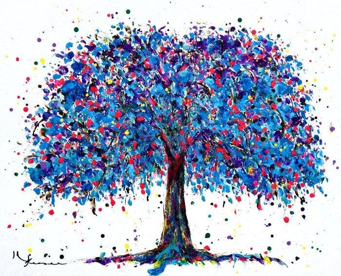 Kspersee - Arbre de souvenir, Antiek en Kunst, Kunst | Schilderijen | Modern