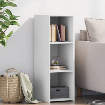 vidaXL Dressoir 30x41x93 cm bewerkt hout wit, Huis en Inrichting, Kasten | Dressoirs, Verzenden, Nieuw