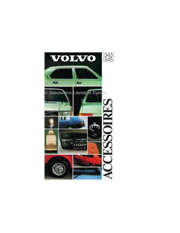 1981 VOLVO 343 / 345 ACCESSOIRES BROCHURE NEDERLANDS, Ophalen of Verzenden