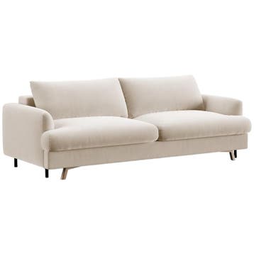 Micadoni Velvet Sofabed Function And Box, naomi, 3 Seats,, Maison & Meubles, Verzenden