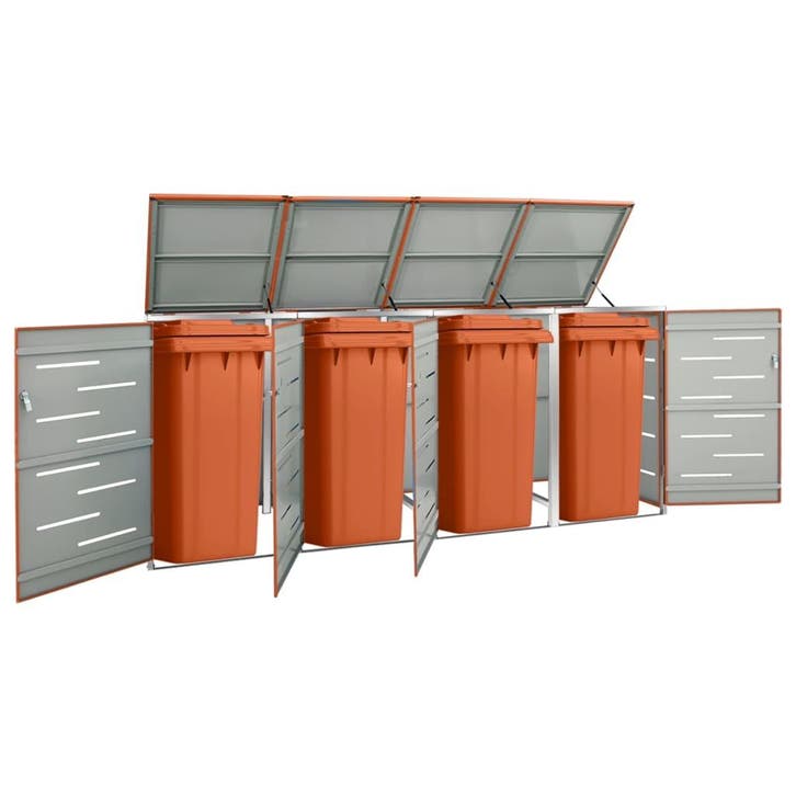 vidaXL Containerberging vierdubbel 276,5x77,5x112,5 cm, Doe-het-zelf en Bouw, Containers, Verzenden