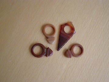 Haar ornament (4) - Niger - VIER AMULETTEN TALHAKIMT