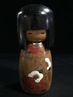 Gesigneerd Okamoto Usaburo / Japanse vintage houten