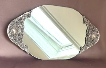 Godinger Silver Art Ltd. - Dienblad - ovaal - spiegelglas,