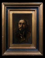 École européene (XIX-XX) - Portrait en Clair-Obscur, Antiek en Kunst