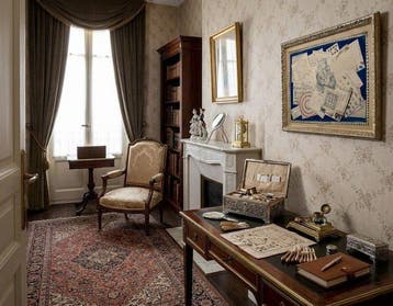 École Française (Fin XIXème) - Trompe-lœil à papiers, Antiek en Kunst