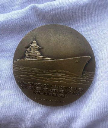 Frankrijk. Bronze medal Armand du Plessis, Cardinal de