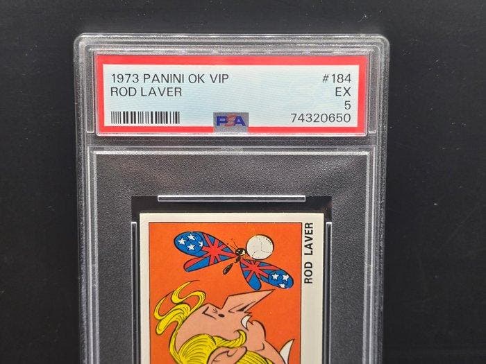 1973 Panini ok Vip Rod Laver - PSA 5 - 1 Graded card, Collections, Autocollants