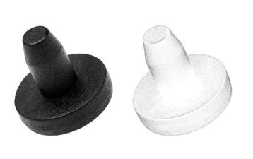 Set van 30 PVC-pluggen, buffers, bumpers (rond, 6,5 mm, wit, Verzenden, Nieuw