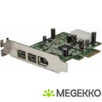 StarTech.com 3-poort 2b 1a Low Profile 1394 PCI Express, Verzenden, Nieuw