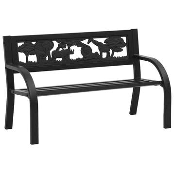 vidaXL Kindertuinbank 86 cm staal, Verzenden, Nieuw