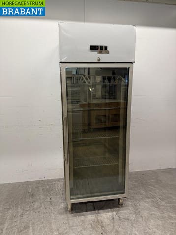 RVS HCB Glasdeurvrieskast Vrieskast met glazen deur 650, Ophalen of Verzenden