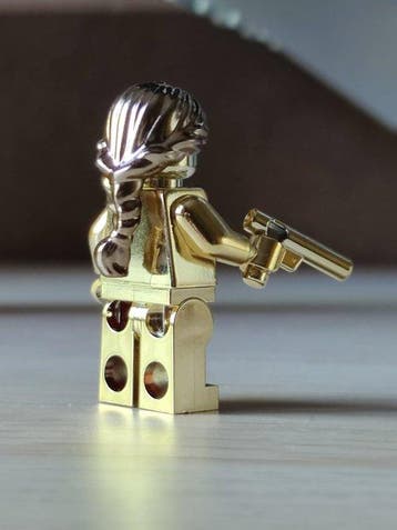 Lego Minifiguur - Minifigures - Princesse Leia chromé, Nieuw