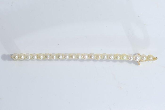 Broche - 18 karaat Geel goud - Parel - Vintage antiek 1900, Bijoux, Sacs & Beauté, Bijoux anciens