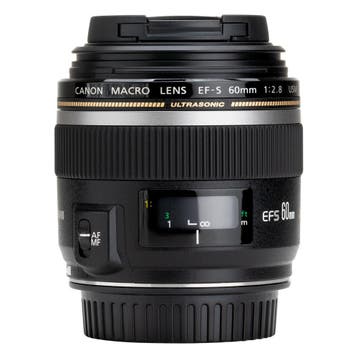 Canon EF-S 60mm f/2.8 macro USM met garantie, Ophalen of Verzenden, Gebruikt