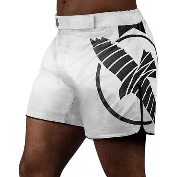 Hayabusa Icon Mid-Length Vechtsport Broek Wit Zwart, Kleding | Heren, Verzenden, Zwart, Hayabusa, Vechtsport