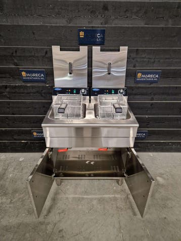 Friteuse | Maxima | met tapkraan | 2x16 L | 400V | horeca